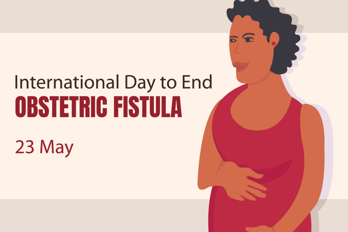 Advocacy banner for International Day to End Obstetric Fistula