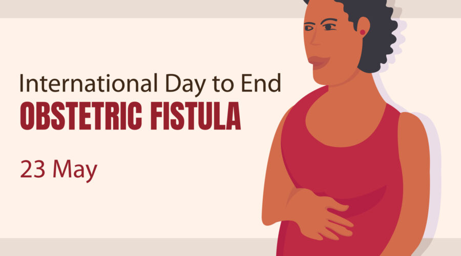 Advocacy banner for International Day to End Obstetric Fistula